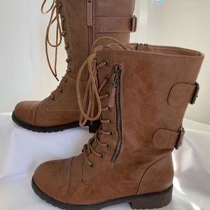 Brown mid-calf boots size 6.5